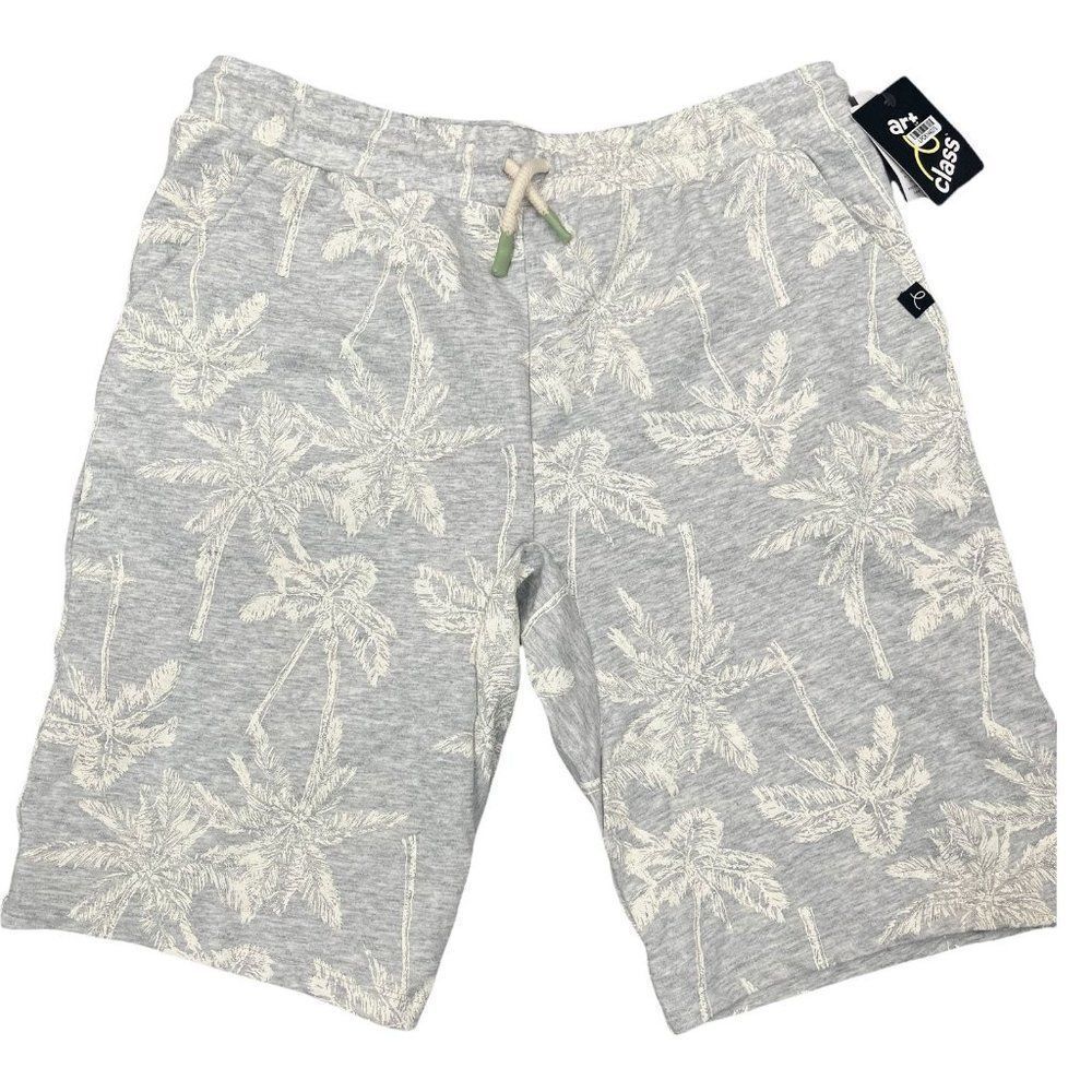 Art Class Big Boy Shorts Knit Relaxed Fit Coconut Tree Printed Size L 12/14